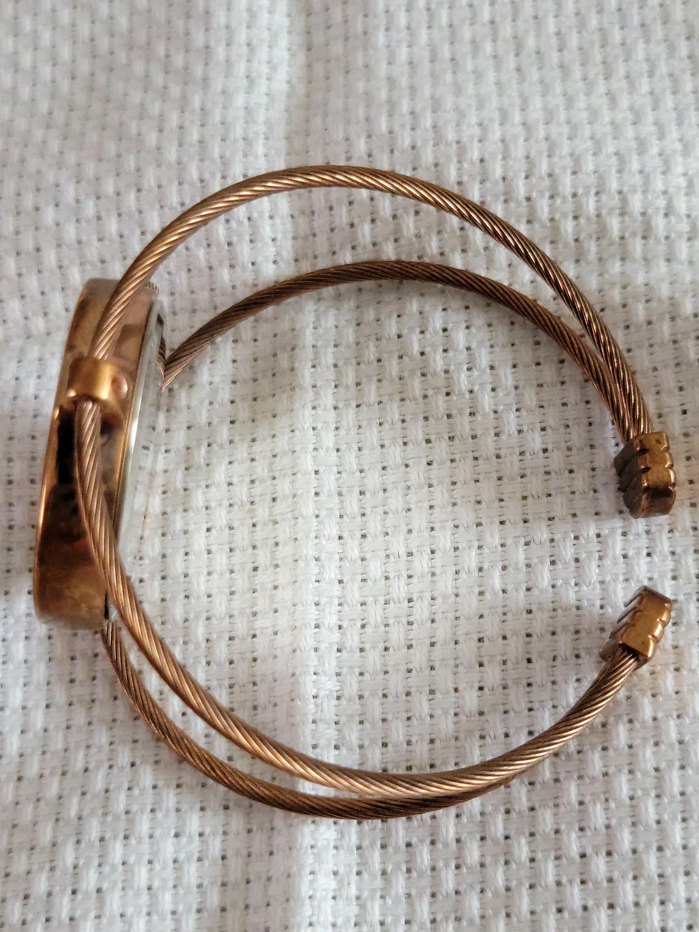Women's Copper Tone Bangle Watch - Unbranded